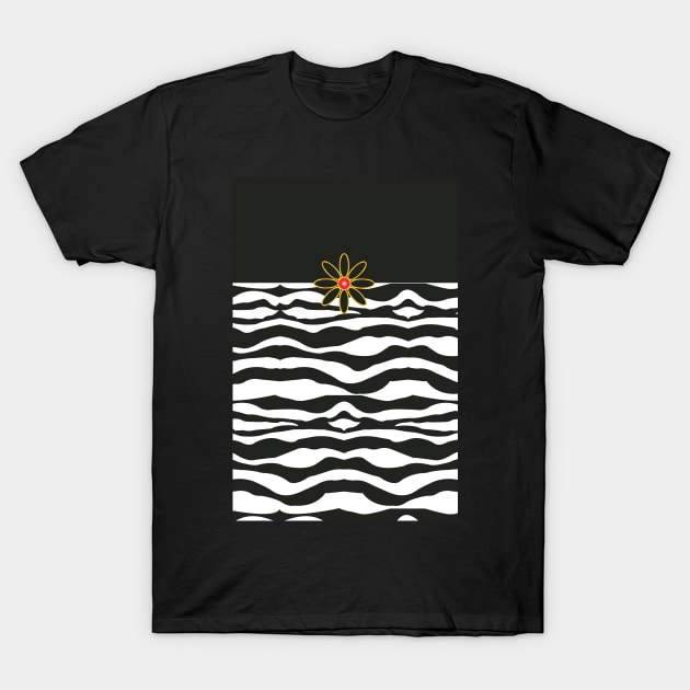 Katy Bag Black & White Zebra T-Shirt by srwdesign